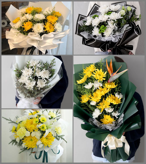 广东梅州市五华县龙村镇樟华村白事花束代送